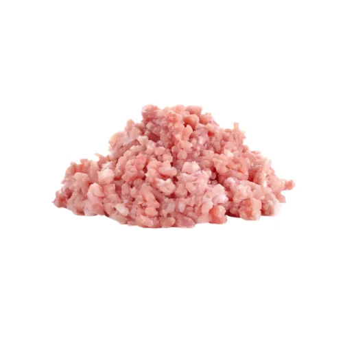 Freshly minced chilled chicken with soft texture and rich flavor.
